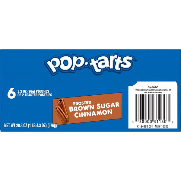 Kelloggs Frosted Exhibidor Abierto y Plegable de Hojaldre de Canela y Azúcar Morena, 2 Unidades, PK72 - 3800022406
