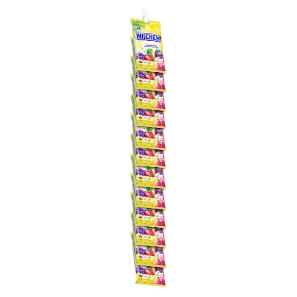 Hi-Chew Clips 3.53 oz. Hi-Chew Mezcla Original Bolsa con Clip en Tira, Paquete de 12 - 81187