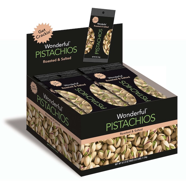 Maravillosos Pistaches Pistaches Maravillosos Tostados y Salados, 5 oz., PK24 - 072142WTV