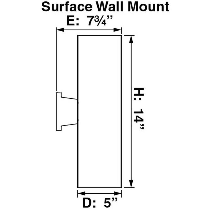 Lámpara de pared para exteriores tipo linterna con montaje en cilindro de aluminio negro de base mediana para iluminación de volumen - 9635-5