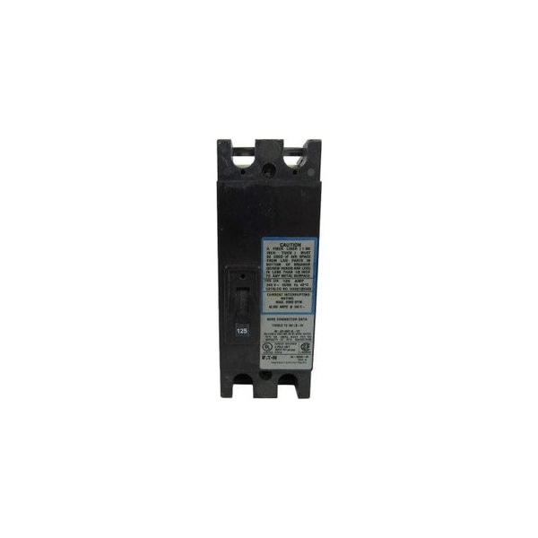 Eaton Molded Case Breakers MCCBs CHH 2P 125A 240V 50/60Hz 1Ph - CHH2125H4X