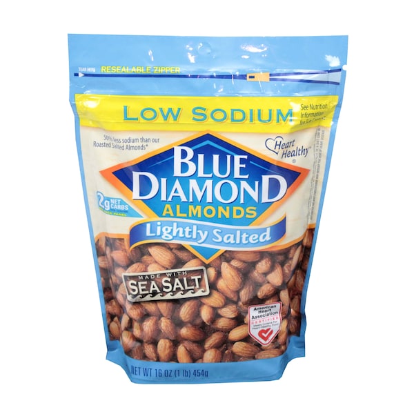 Almendras Blue Diamond Sal Ligera 16 oz., PK6 - 05725