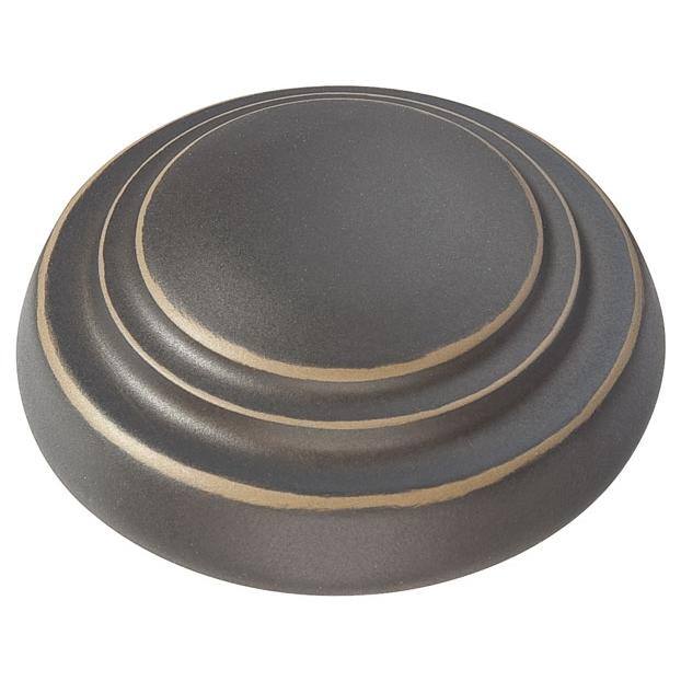 El gran exterior por Minka Lavery Highland Ridge Collection 3-Light Oil Rubbed Bronze con Gold Highlights Outdoor Wall Lantern Sconce - 72552-143C