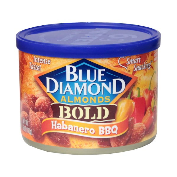 Diamante Azul Blue Diamond Habanero BBQ 6 oz., Paquete de 12 - 05039