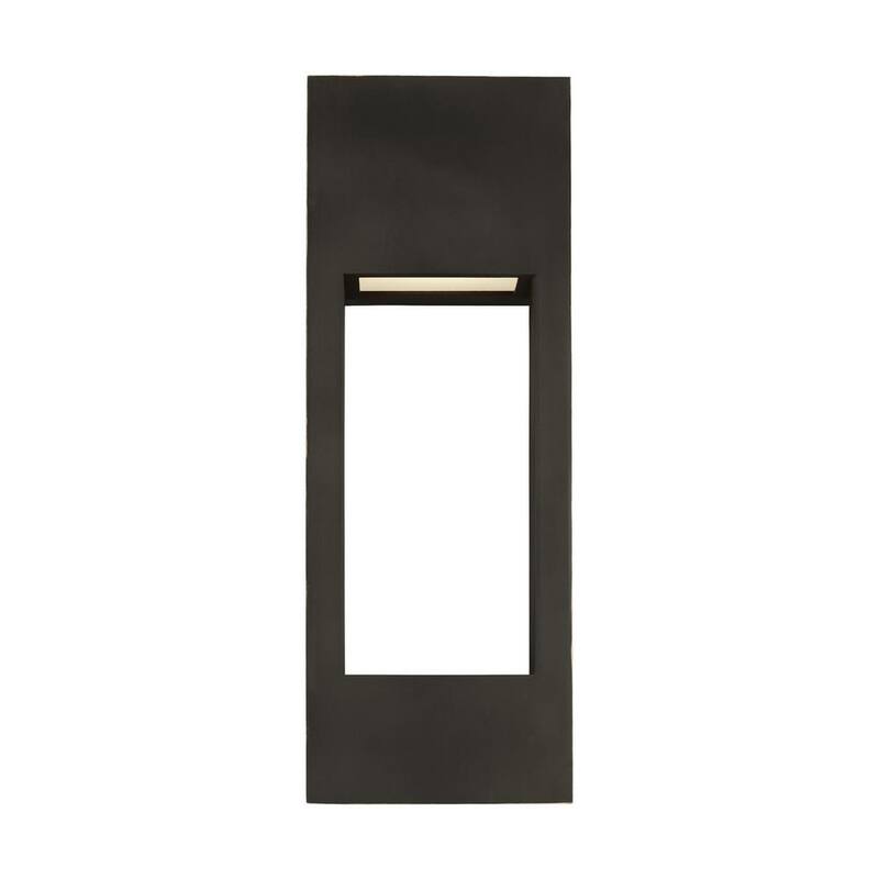 Lámpara de pared grande para exteriores con dos luces en bronce antiguo y tecnología LED, marca Generation Lighting Testa (paquete de 1) - 8757793S-71