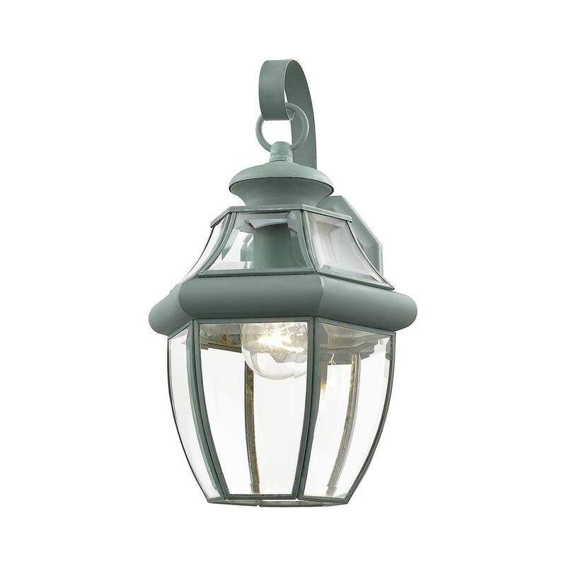 AVIANCE LIGHTING Linterna de Pared Exterior Dura Aston 14 pulgadas con Acabado Verdigris de 1 Luz y conexión Fija, No incluye focos - HD00629