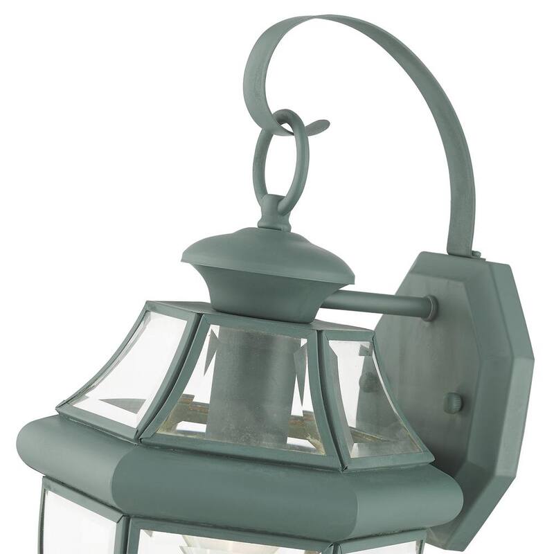 AVIANCE LIGHTING Linterna de Pared Exterior Dura Aston 14 pulgadas con Acabado Verdigris de 1 Luz y conexión Fija, No incluye focos - HD00629