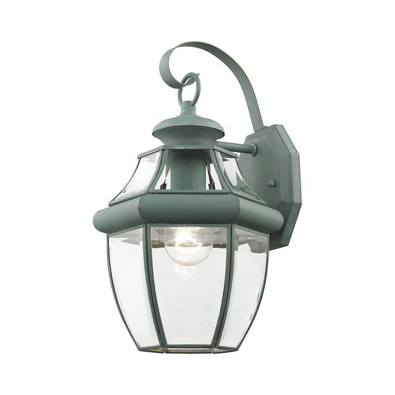 AVIANCE LIGHTING Linterna de Pared Exterior Dura Aston 14 pulgadas con Acabado Verdigris de 1 Luz y conexión Fija, No incluye focos - HD00629