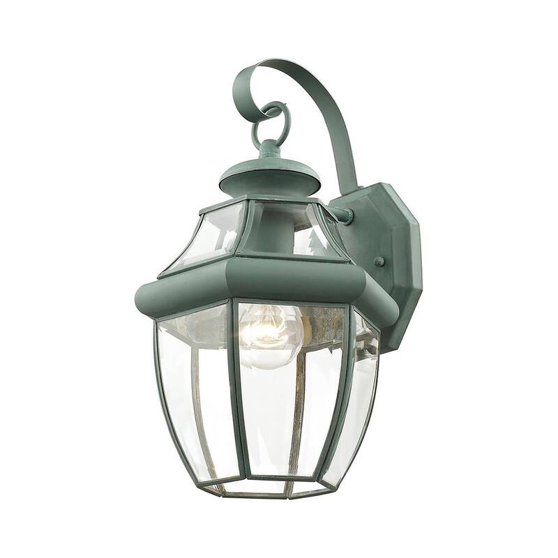 AVIANCE LIGHTING Linterna de Pared Exterior Dura Aston 14 pulgadas con Acabado Verdigris de 1 Luz y conexión Fija, No incluye focos - HD00629