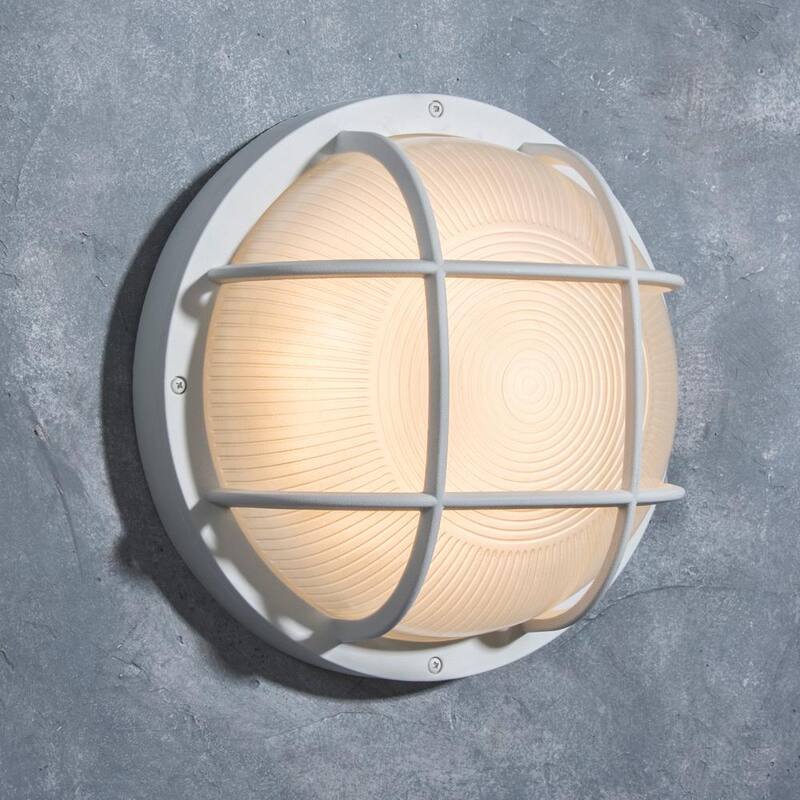 Lámpara de Pared de Embarcadero LUTEC Coastal Jacksonville Blanca con LED Integrado - 6381602331