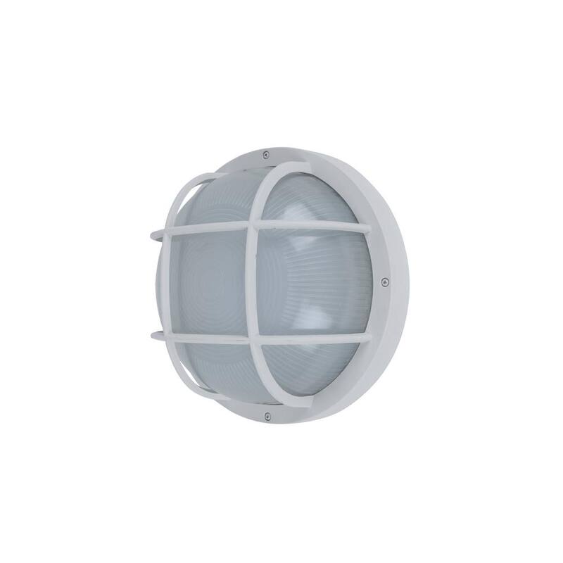 Lámpara de Pared de Embarcadero LUTEC Coastal Jacksonville Blanca con LED Integrado - 6381602331
