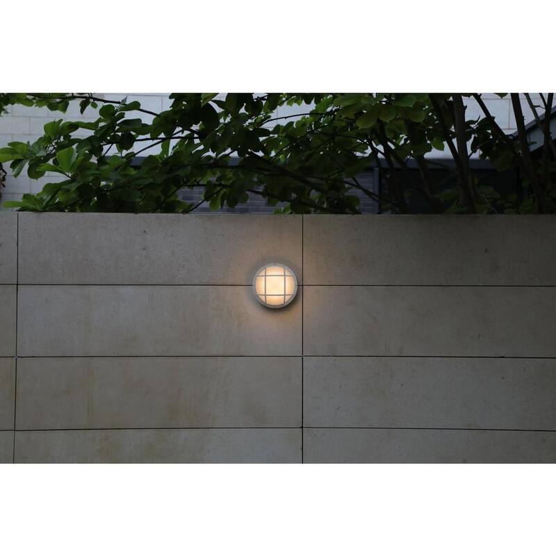 Lámpara de Pared de Embarcadero LUTEC Coastal Jacksonville Blanca con LED Integrado - 6381602331