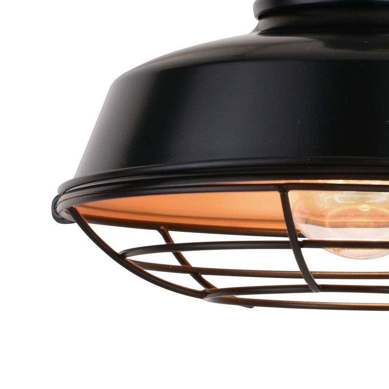 VAXCEL Dorado 1-Light Dusk to Dawn Bronze Industrial Outdoor Wall Barn Lantern with Metal Cage Cover - T0610

Lámpara de pared exterior industrial VAXCEL Dorado de 1 luz al amanecer con cubierta de jaula de metal en bronce - T0610