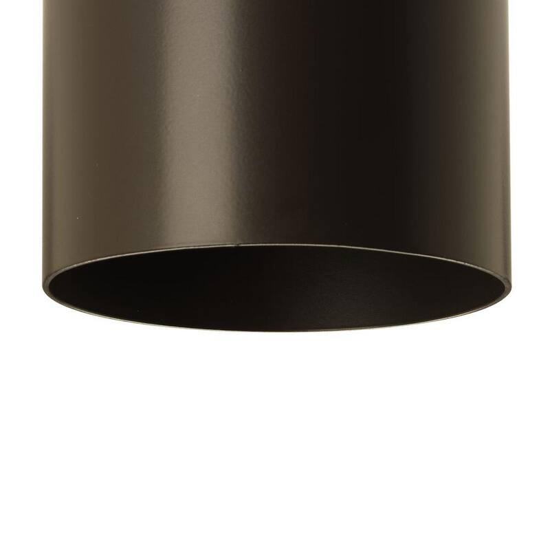 Colección de cilindros de iluminación Progreso, Linterna de pared exterior moderna en bronce antiguo de 5 pulgadas. Salida de luz hacia arriba y hacia abajo - P5675-20
