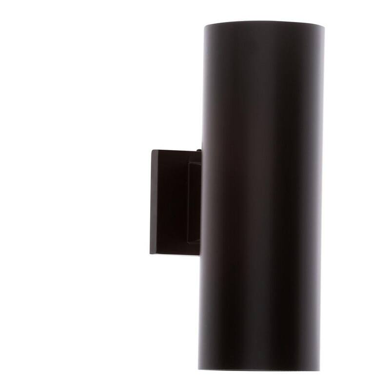Colección de cilindros de iluminación Progreso, Linterna de pared exterior moderna en bronce antiguo de 5 pulgadas. Salida de luz hacia arriba y hacia abajo - P5675-20