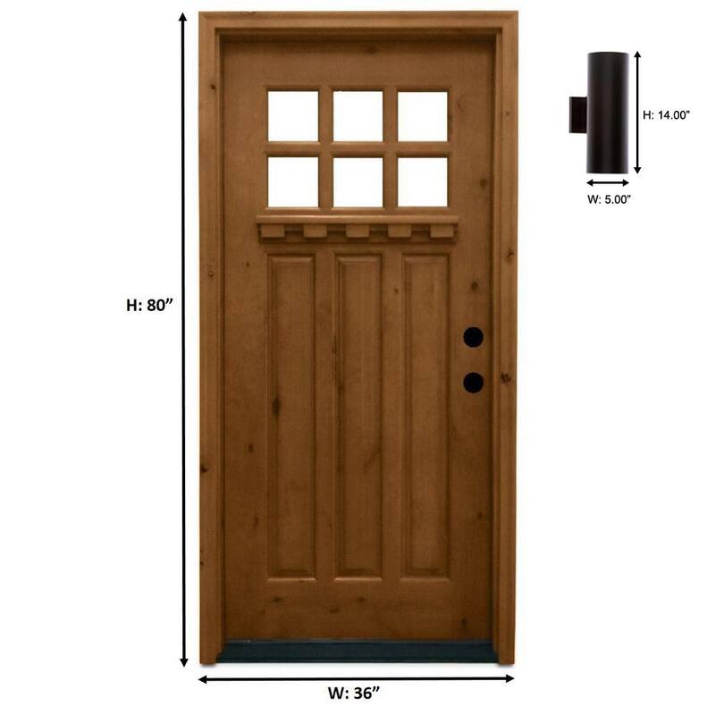 Colección de cilindros de iluminación Progreso, Linterna de pared exterior moderna en bronce antiguo de 5 pulgadas. Salida de luz hacia arriba y hacia abajo - P5675-20