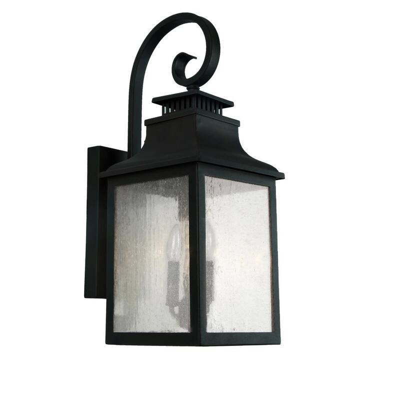 Lámpara de pared exterior sin marca Morgan de 2 luces - ELW2283BL