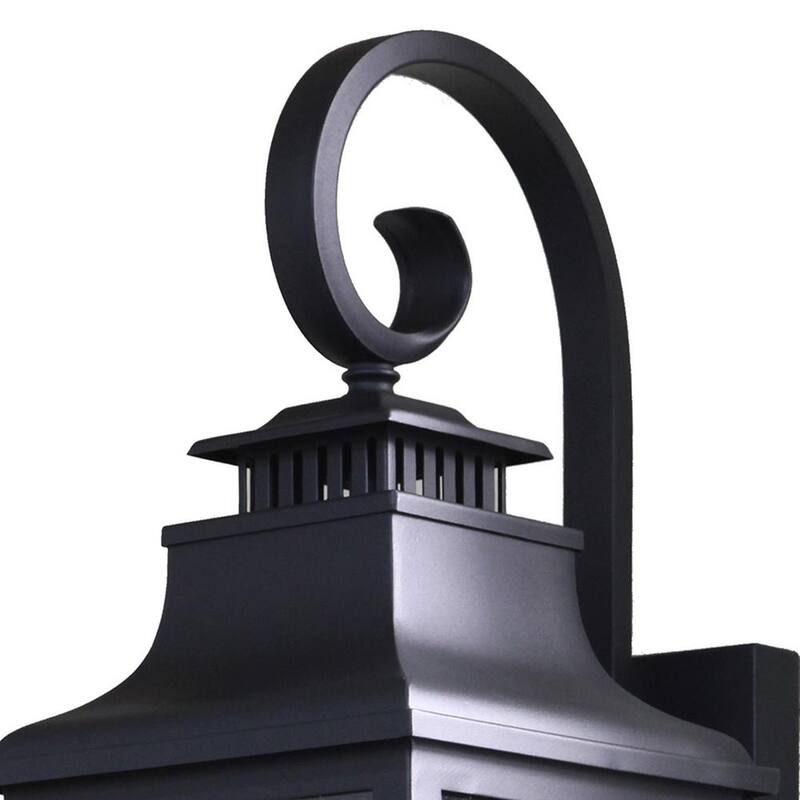 Lámpara de pared exterior sin marca Morgan de 2 luces - ELW2283BL