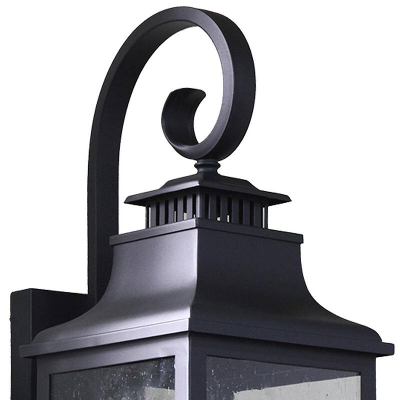 Lámpara de pared exterior sin marca Morgan de 2 luces - ELW2283BL