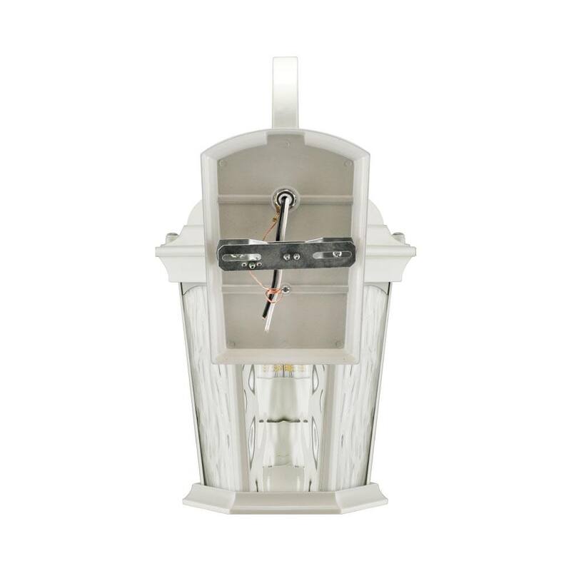 Euri Lighting 2-Light 14.6 in White Motion Sensing Integrated LED Outdoor Wall Lantern Sconce with Flickering Bulb/Clear Glass - EFL-140W-MD

Iluminación Euri, 2 luces, 14.6 pulgadas, lámpara de pared exterior con sensor de movimiento integrado, LED blanco, con bombilla parpadeante y cristal transparente - EFL-140W-MD