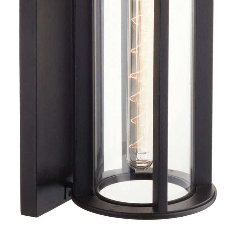 Lámpara de Pared Globe Electric Beckham Negra Rústica para Interiores/Exteriores de 1 Luz - 44245