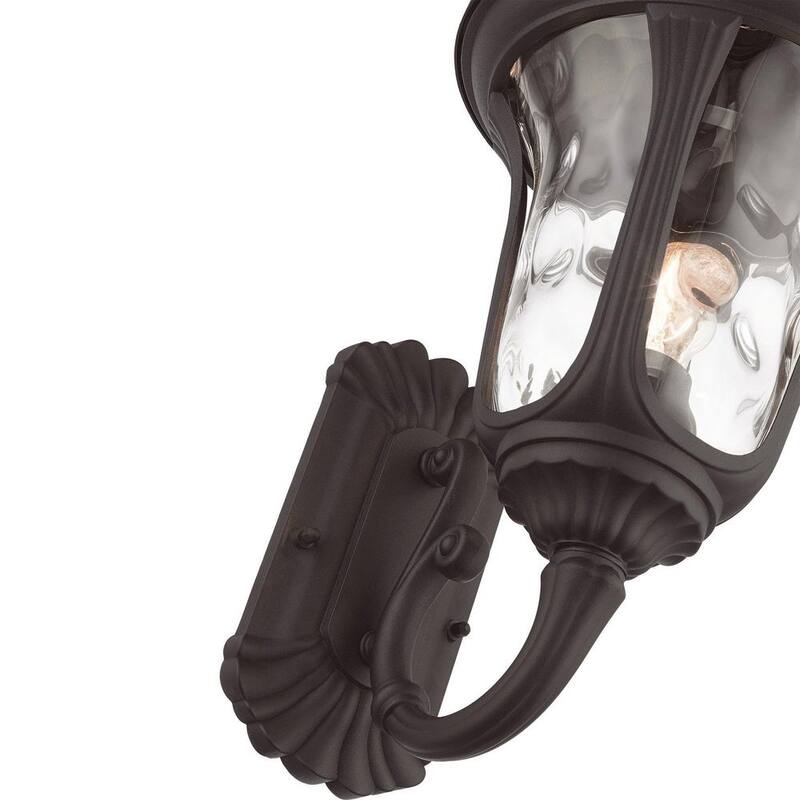Livex Lighting Oxford 1-Luz Bronce Linterna de Pared Incandescente Exterior - 7852-07
