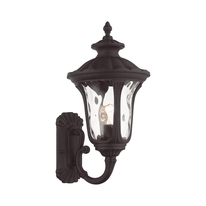Livex Lighting Oxford 1-Luz Bronce Linterna de Pared Incandescente Exterior - 7852-07