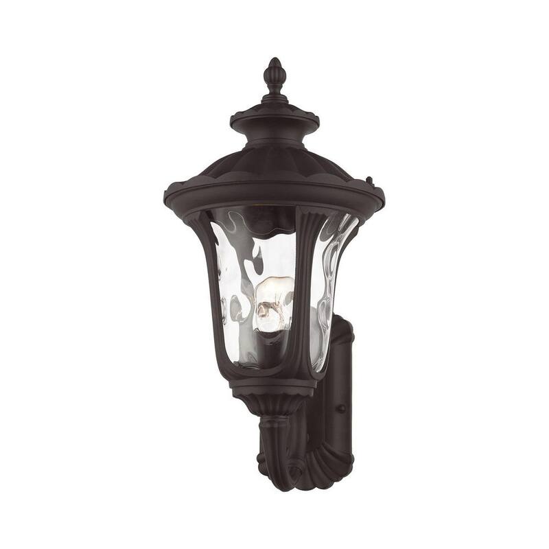 Livex Lighting Oxford 1-Luz Bronce Linterna de Pared Incandescente Exterior - 7852-07