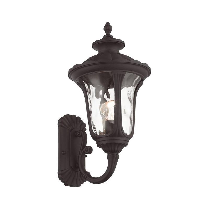 Livex Lighting Oxford 1-Luz Bronce Linterna de Pared Incandescente Exterior - 7852-07