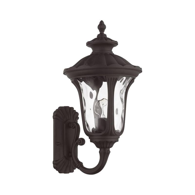 Livex Lighting Oxford 1-Luz Bronce Linterna de Pared Incandescente Exterior - 7852-07