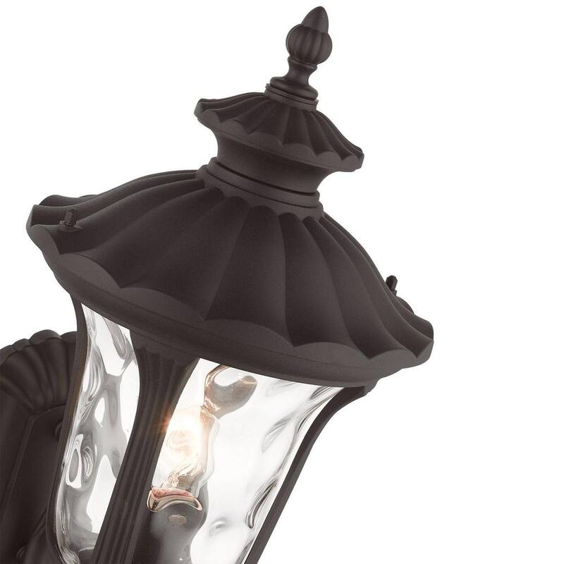 Livex Lighting Oxford 1-Luz Bronce Linterna de Pared Incandescente Exterior - 7852-07