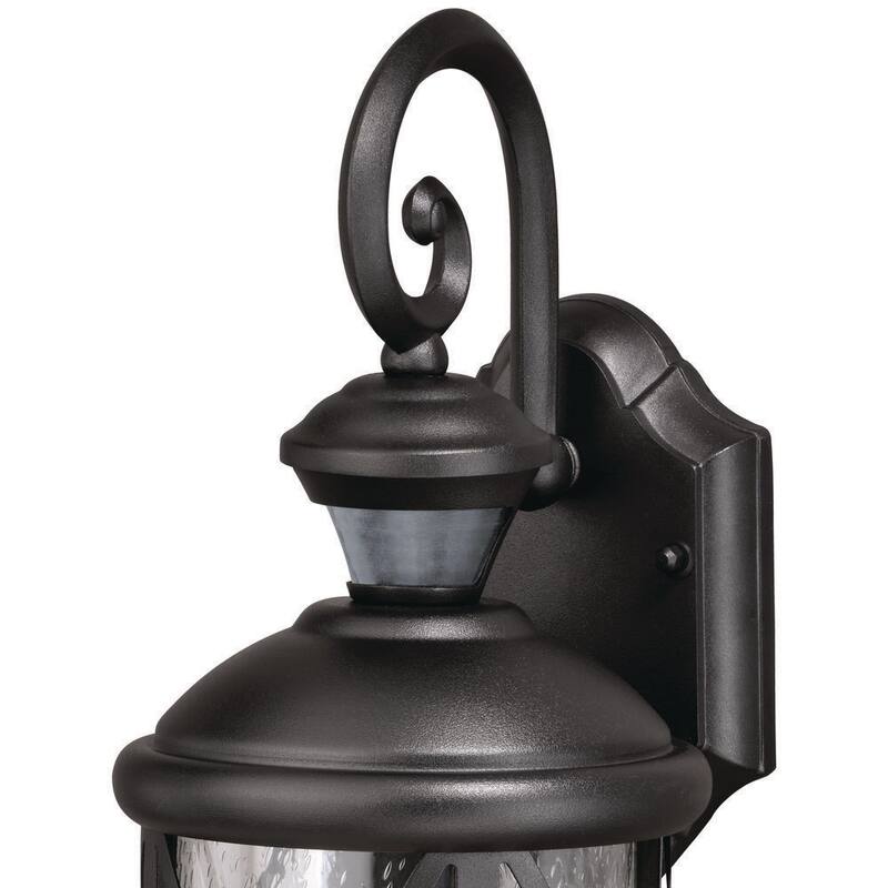 Lámpara de farol de pared exterior con sensor de movimiento de crepúsculo a amanecer en North Avenue Belmont - NA0129