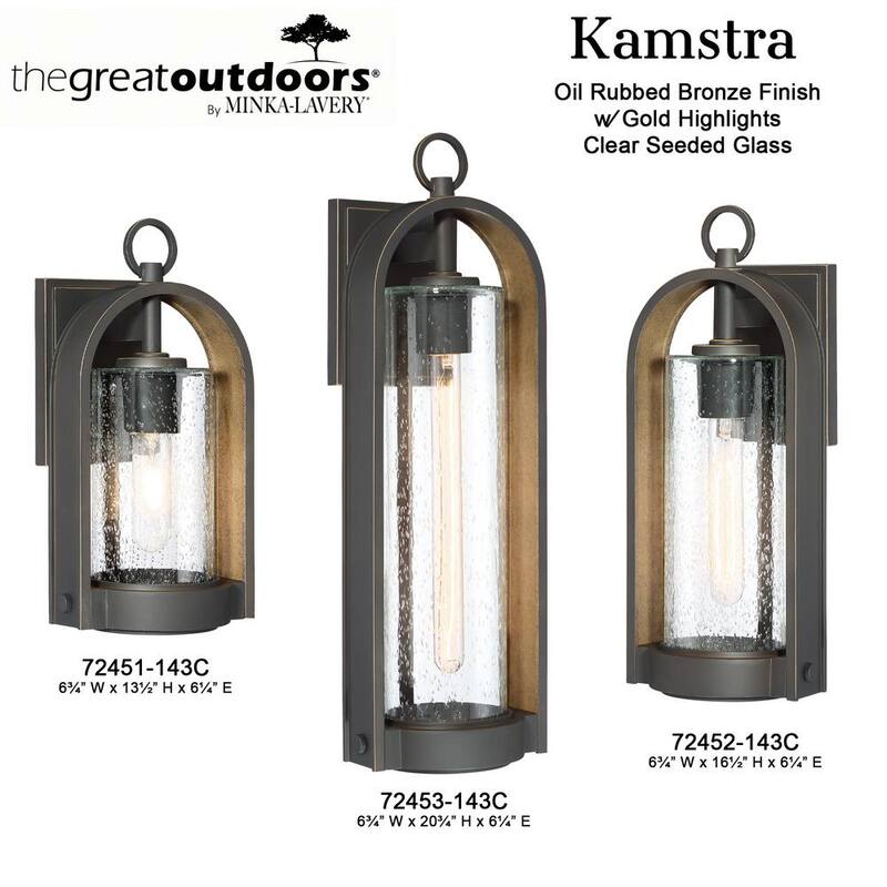El Gran Exterior Kamstra Linterna de Pared Exterior de Bronce Friccional de Aceite de 1 Luz Cilindro - 72451-143C