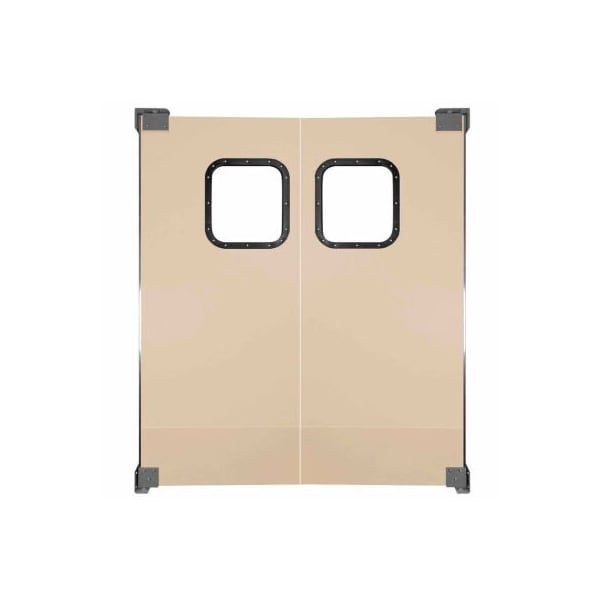 Chase Industries,. Chase Doors Light to Medium Duty Service Door Double Panel Beige 6' x 7' - 7284NWD-BG