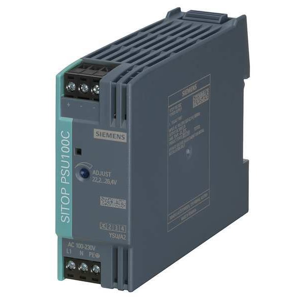 Siemens DC Power Supply, 110/300V DC; 85/264V AC, 12V DC, 24W, 2A, DIN Rail - 6EP13215BA00