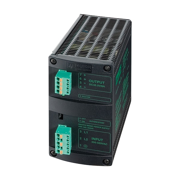 Murr Elektronik Power Supply, 360/550V AC, 24V DC, 10A, DIN Rail - 85071