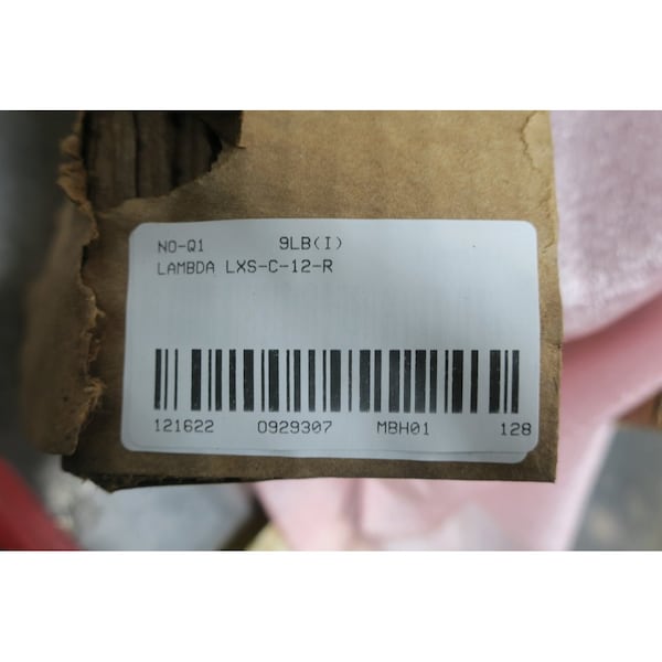 Lambda AC to DC Power Supply, 105 to 132V AC, 12V DC, 6.5A - LXS-C-12-R