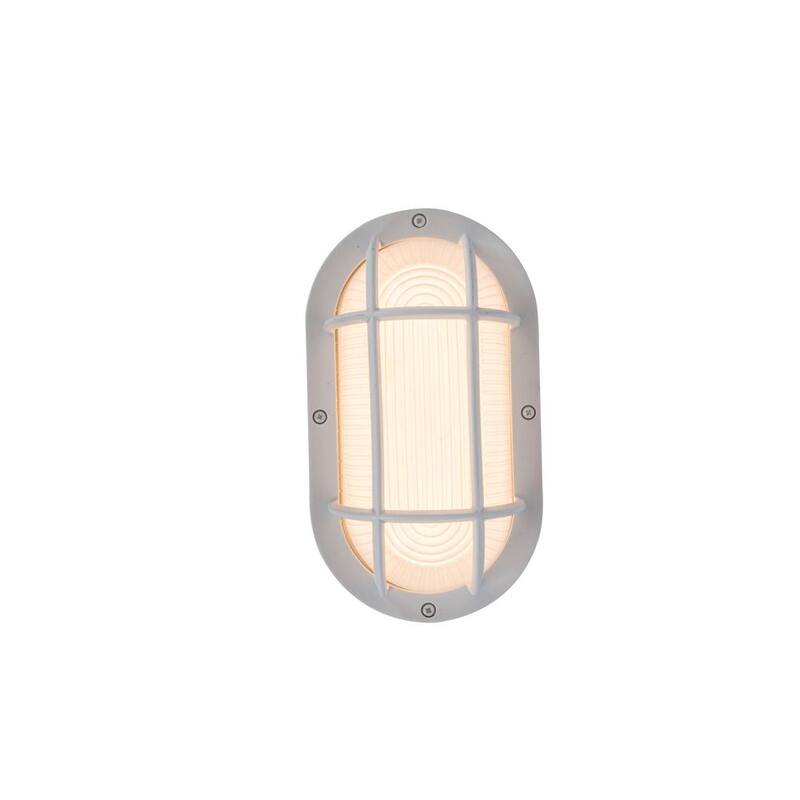 Lámpara de Pared Exterior Incorporada LED LUTEC Coastal San Diego Blanca - 6381501331