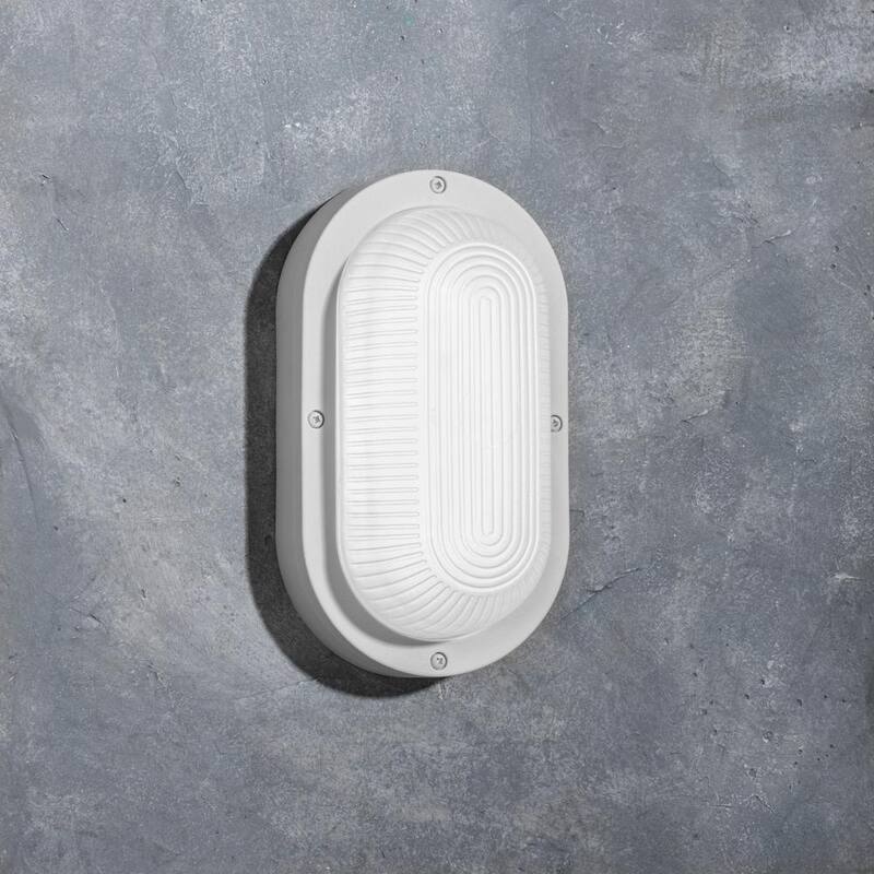Lámpara de Pared Exterior Incorporada LED LUTEC Coastal San Diego Blanca - 6381501331