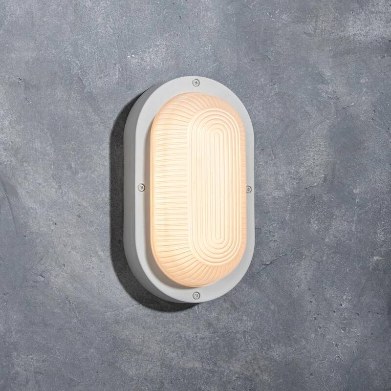 Lámpara de Pared Exterior Incorporada LED LUTEC Coastal San Diego Blanca - 6381501331