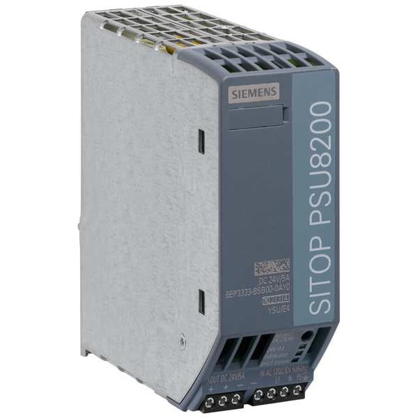 Siemens Stabilized Power Supply, 120/230V AC, 24V DC, 120W, 5A, DIN Rail - 6EP33338SB000AY0