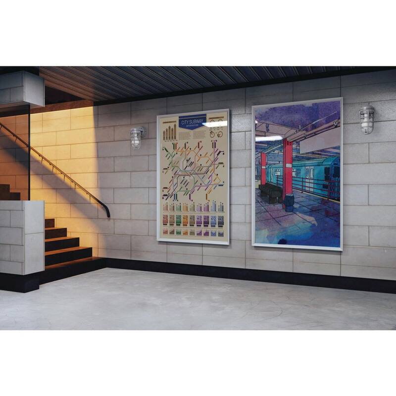 Luz de pared exterior estanca Lithonia Lighting Contractor Select 1 Light Gray 120/277 LED Integrado Linterna de pared con pantalla 1-Pack - 211RM6