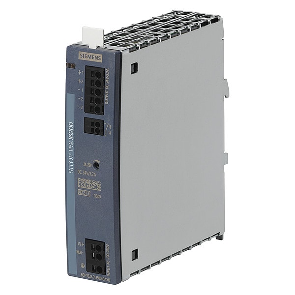 Siemens Stabilized Power Supply, 120/230V AC, 24V DC, 89W, 3.7A, DIN Rail - 6EP33337LB000AX0