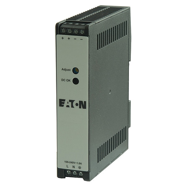 Eaton Power Supply, 100/240V AC, 12V DC, 60W, DIN Rail - PSG60E12SPC