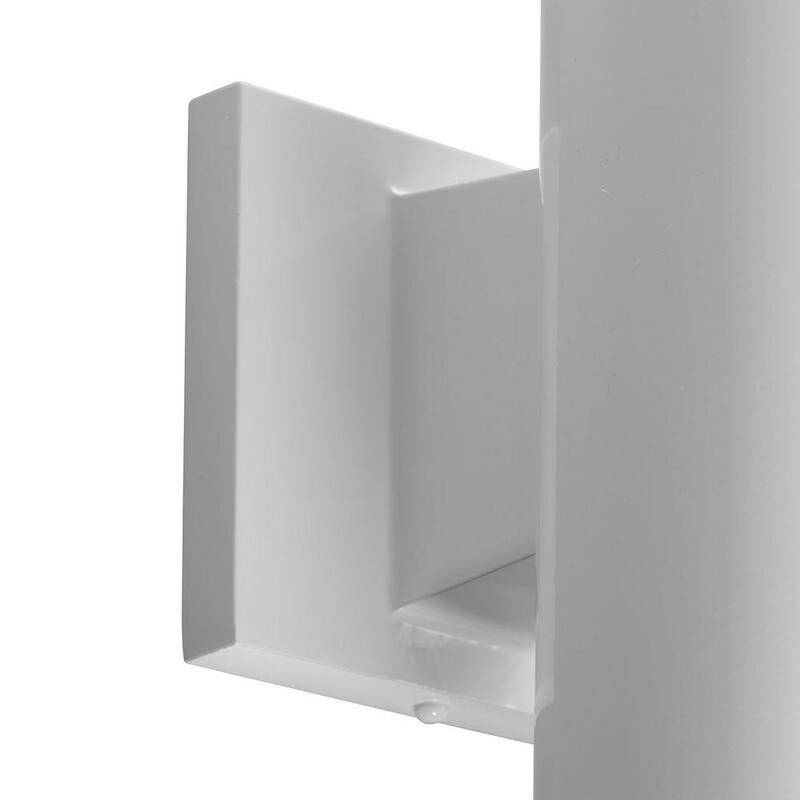 Colección de cilindros de iluminación Progress 5" Linterna de pared moderna exterior blanca polimérica - P5712-30