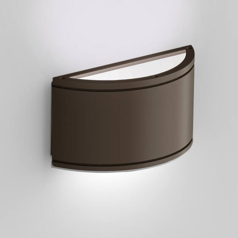 WAC Lighting Tubo 2 luces Bronce LED Luz de cilindro de pared interior o exterior semillena - WS-W2610-BZ