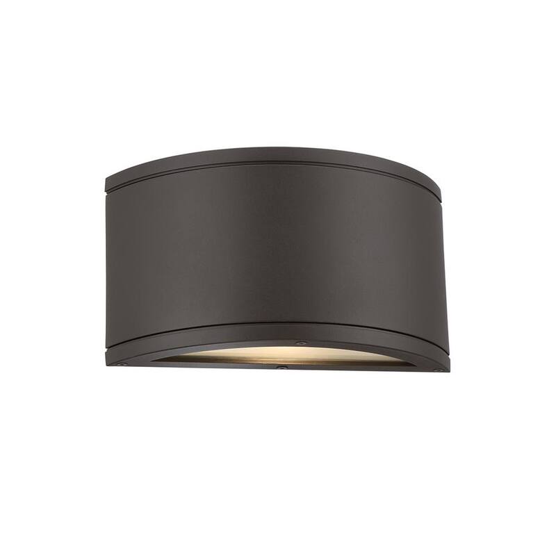 WAC Lighting Tubo 2 luces Bronce LED Luz de cilindro de pared interior o exterior semillena - WS-W2610-BZ