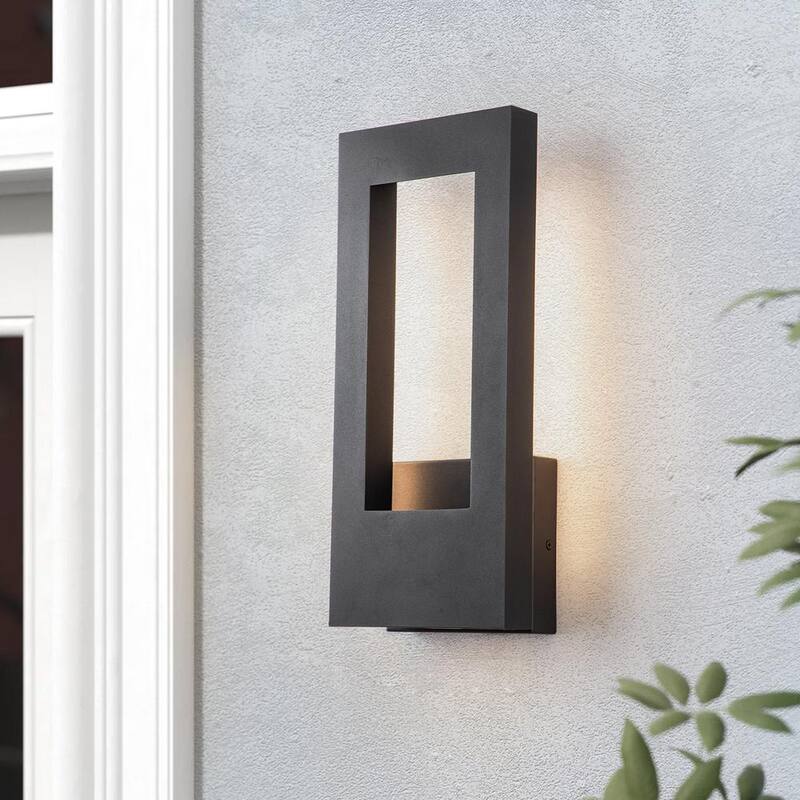 EDISLIVE Lámpara de pared exterior integrada moderna LED Barry de 2 luces en color negro - 81010000046858
