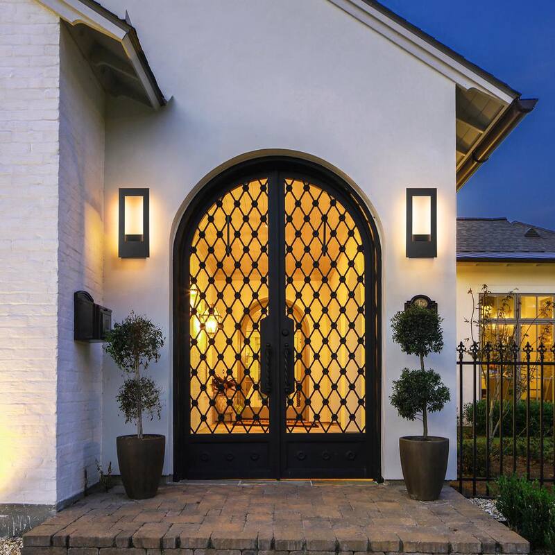 EDISLIVE Lámpara de pared exterior integrada moderna LED Barry de 2 luces en color negro - 81010000046858
