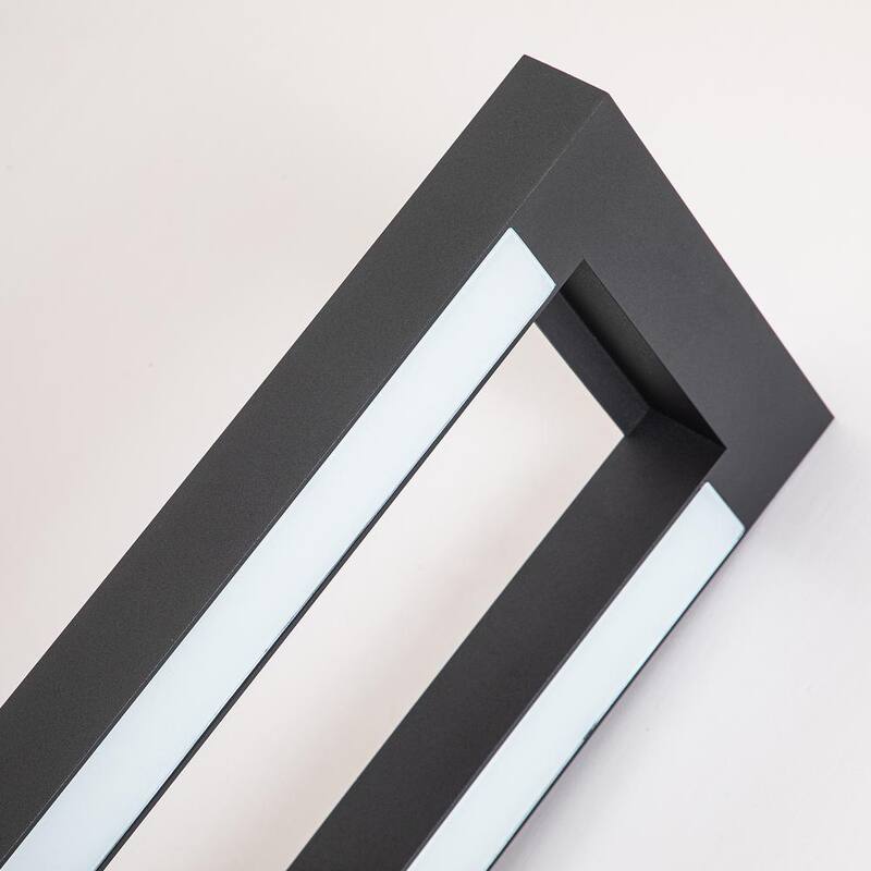 EDISLIVE Lámpara de pared exterior integrada moderna LED Barry de 2 luces en color negro - 81010000046858